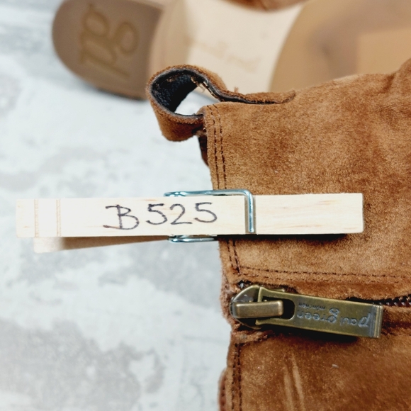 NEW Paul Green Women’s Sante Tan Suede Leather Side Zip Ankle Bootie B525 - Picture 11 of 11